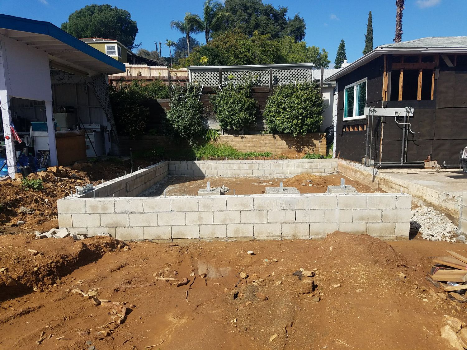 RSSD Under construction, ADU under construction, new room addiation, house foundation, Home remodel,Remodeling Source of San Diego, San Diego Remodel, RSSD